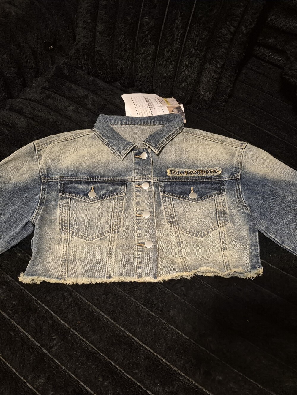 Cropped Light Blue Denim Jacket - Women's Jeans Style